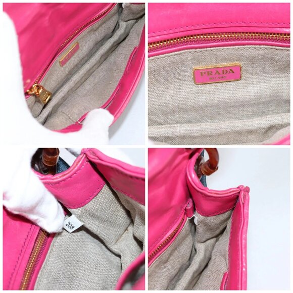 PRADA Shoulder Bag Denim Blue Auth 140894V - Picture 15 of 16